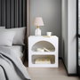Hanah Home Lorin Mesita de Noche Blanca
